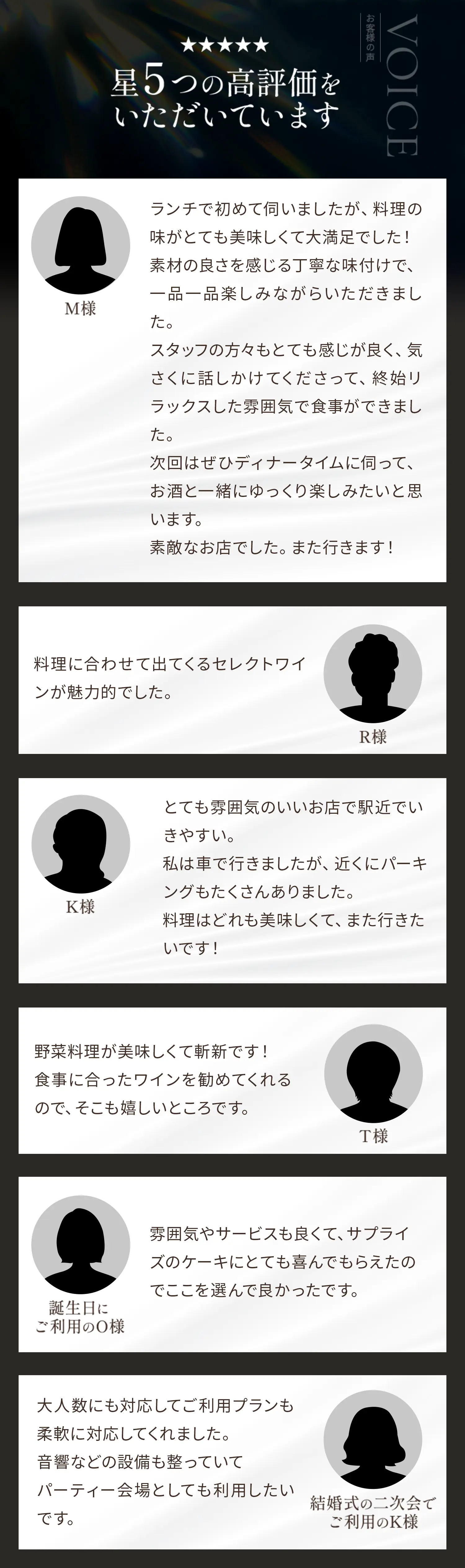 お客様の声